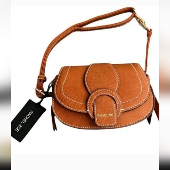 NWT Rachel Zoe Edessi Crossbody Belt Bag Convertible Purse Vegan Leather Brown - Picture 6 of 11